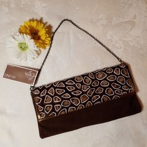 Host Pick🎉 NWT Vintage hair on Suede clutch